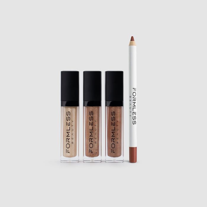nude lip c Glossy Pink Duo: Mini Lip Gloss & Lip Liner Kit The formula provides lasting hydration while ensuring a comfortable feel throughout the day MAC Cosmetics - Just Peachy
